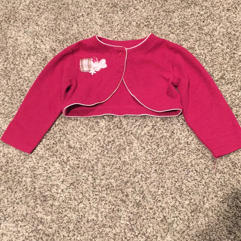 Burgundy girls jacket.